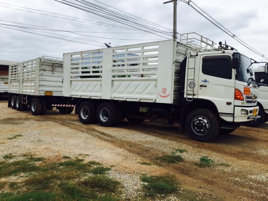 ขายรถพ่วงไม่ดัมพ์ Hino เครื่อง 320 แรง ปี 47 กระบะสามมิตรไม่ดัมพ์ ลูก 3 เพลา ขายรถพ่วงไม่ดัมพ์ Hino เครื่อง 320 แรง ปี 47 กระบะสามมิตรไม่ดัมพ์ ลูก 3 เพลา