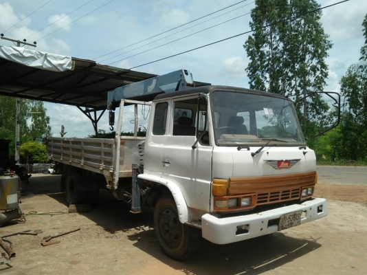 ขายรถ6ล้อ HINO เครื่องEH700 ติดเครน4ตัน 4ปอก3ชัก กรบะยาว6เมตร สภาพพร้อมใช้งาน เอกสารใบซื้อขาย ราคา29