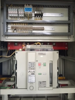 ขายตู้ MDB Main air circuit breaker Mitsubishi 4,000A AE4000-SWA breaker ย่อยของ Mitsubishi 24 ตัว Capbank 8 step Pipat 098-2641749