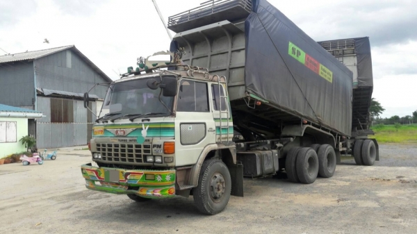 ขาย HINO สามใบปัด 320 แรง พ่วงแม่ลูก กระบะเนียมคอกเกษตรดั๊ม อู่ ซุนชัย
