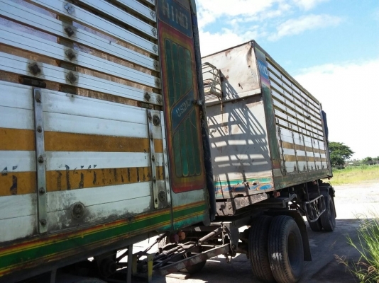 ขาย HINO สามใบปัด 320 แรง พ่วงแม่ลูก กระบะเนียมคอกเกษตรดั๊ม อู่ ซุนชัย