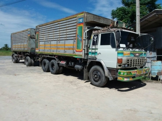 ขาย HINO สามใบปัด 320 แรง พ่วงแม่ลูก กระบะเนียมคอกเกษตรดั๊ม อู่ ซุนชัย