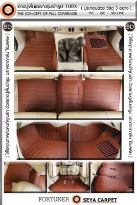 ขายพรมปูพื้นรถยนต์5D เซย่าออโต้
