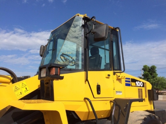 ขายรถตักล้อยาง KOMATSU WA100-5 รถนอกนำเข้าจากญี่ปุ่น สภาพสวยพร้อมใช้ มีVDOการทำงานครับ