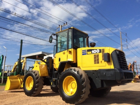 ขายรถตักล้อยาง KOMATSU WA100-5 รถนอกนำเข้าจากญี่ปุ่น สภาพสวยพร้อมใช้ มีVDOการทำงานครับ
