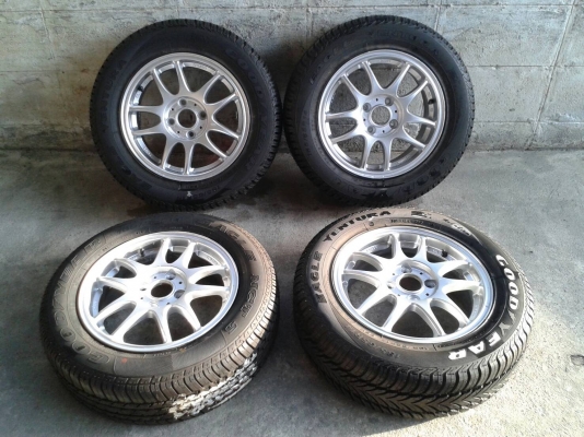 ขอบ14นิ้ว4รู100 พร้อมยางดอกเต็ม สวยๆ 4 ล้อ ราคา 4800 บาท