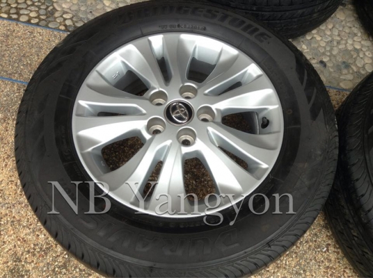 ล้อ Toyota Revo 5รู ขอบ16 พร้อมยางบริสโตน 215-65-16 ปี16