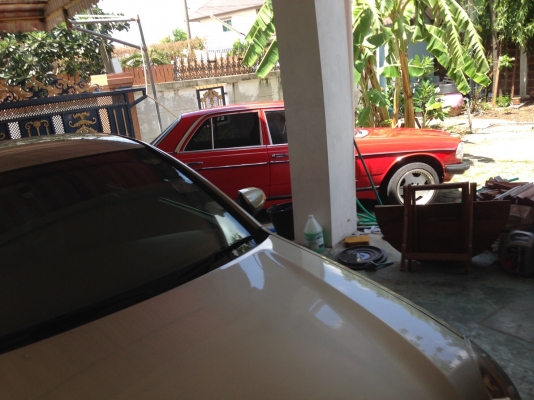 Benz W123 สีแดงเพลิง ชุดแต่ง amg เครื่องยนต์ 1Jz-ge ติดแก็ส Lpg ราคาไม่แพง