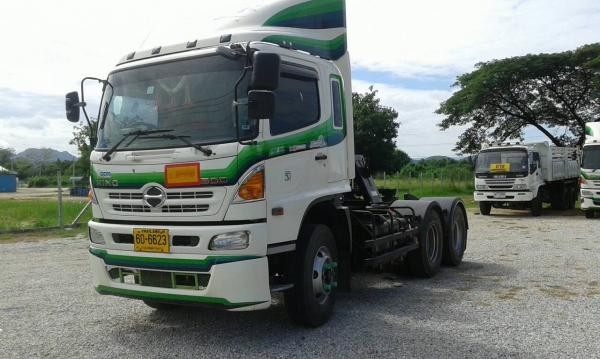 รถ 10 ล้อหัวลาก ยี่ห้อ HINO รุ่น FM1A 344 แรงม้า ปี 2555