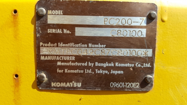 ขายKomatsu PC 200-7