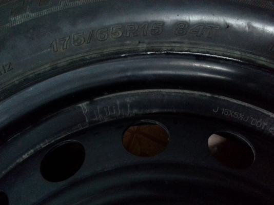 ล้อกะทะเหล็กวีออส 1ชุด 4วง