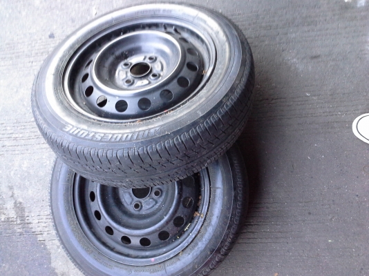 ล้อกะทะเหล็กวีออส 1ชุด 4วง