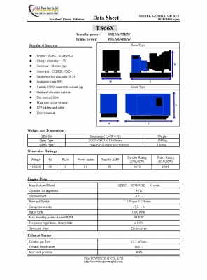 เครื่องปั่นไฟ ุ66KVA 3เฟส รับประกันสินค้า 2ปี เครื่องปั่นไฟ ุ66KVA 3เฟส รับประกันสินค้า 2ปี