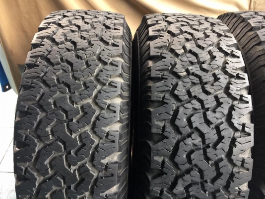 ล้อTe37 ขอบ17x9 เพิ่งเบิกใหม่ใส่ ยาง BF All-Terrain 265/70/17ดอกเต็มสะพานยางเต็ม4เส้น