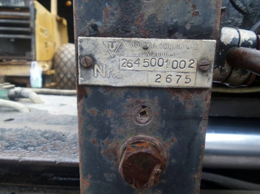 รถปูยาง VOGELE แทรคเหล็ก ปูใด้6เมตร เอกสารเล่มทะเบียน รถปูยาง VOGELE แทรคเหล็ก ปูใด้6เมตร เอกสารเล่มทะเบียน