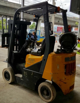 ขายรถโฟล์คลิฟท์ CROWN รุ่น CG15SC ปี 2006 ของอเมริกา เครื่องยนต์ MITSUBISHI 4G63 เบนซิน พร้อมระบบเชื้อเพลิงLPG ซึ่งติดตั้งมาแล้ว ระบบไฮดรอลิค