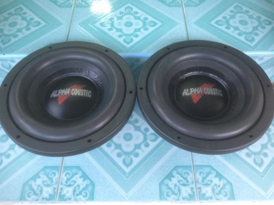 ซับ10นิ้ว alphacoustic ขายคู่ละ 2450 บาท