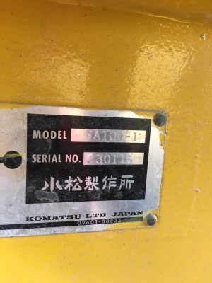 รถตัก Komatsu รุ่นwa100-1 s/n 30116 รถตัก Komatsu รุ่นwa100-1 s/n 30116