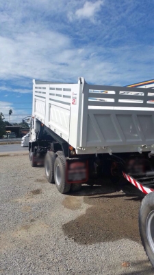 ขายรถพ่วงดัมพ์ ISUZU เครื่อง 320 แรง ปลายปี 49 กระบัดัมพ์สามมิตรแม่ลูก ลูก 3 เพลา ทะเบียนพร้อม