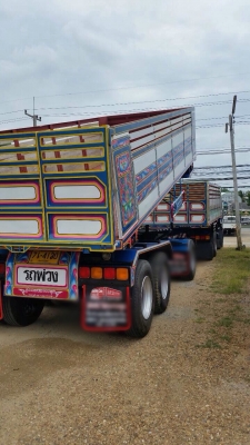 ขายรถพ่วงดัมพ์ ISUZU เครื่อง 300 แรง ปี 52 กระบะดัมพ์มิเนียม ลูก 3 เพลาแท้