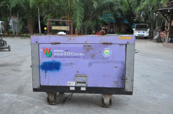 ขายเครื่องปั่นไฟ พร้อมเชื่อมได้ AIRMAN 5KV. 220v. สวยเดิมจากญี่ปุ่นยังไม่เคยใช้ในไทย 42,000เท่านั้น