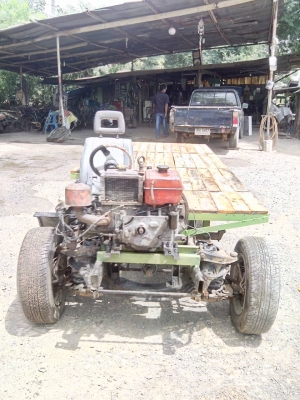 อีแต๋นพื้นเรียบเครื่องคูโบต้า 6.5 แรง พร้อมใช้งาน