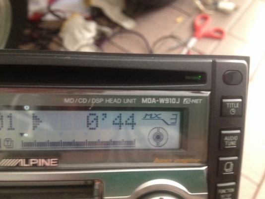 ALPINE MDA W910J เล่น CD MP3 MD เก่าญี่ปุ่นเเท้สภาพสวยใช้งานได้ปกติ