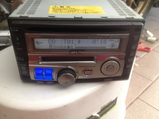 ALPINE MDA W910J เล่น CD MP3 MD เก่าญี่ปุ่นเเท้สภาพสวยใช้งานได้ปกติ
