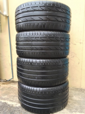 ขายยาง BRIDGESTONE POTENZA S001 (MADE IN JAPAN) 255-35-19,285-30-19 ปลายปี13 ดอกหนาจัด ไม่มีตำหนิ ไม่มีปะ ไม่กินข้าง (เบิกใหม่เส้นละ 16,xxx.-) ชุดละ 8,900 บาท