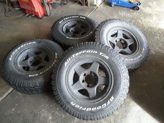 ล้อ Lenso + BF All USA. 265/75/16 ปี13 สวยๆ 1ชุด