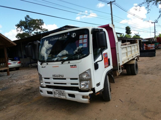 ขายด่วน ISUZU NPR 150แรงม้า รถปี52 สภาพพร้อมใช้งาน เครื่องดี คัชชีสวย ยางพร้อมใช้งาน กระบะสามมิตร เอ