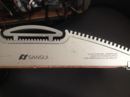 เเอม SANSUI SM A817  4 ชาเเนลเก่าญีปุ่นเเท้สภาพดีใช้งานได้ปกติ