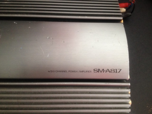 เเอม SANSUI SM A817  4 ชาเเนลเก่าญีปุ่นเเท้สภาพดีใช้งานได้ปกติ