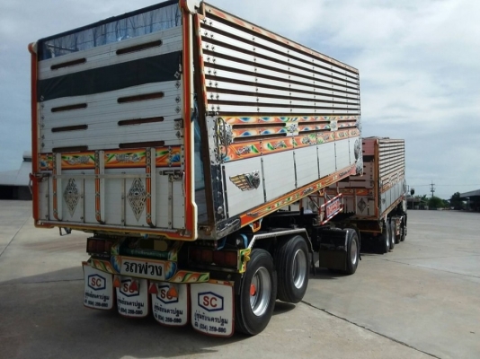 ขาย HINO 344 พ่วงแม่ลูก กระบะเนียมคอกเกษตรดั๊ม อู่ ซุนชัย รถปี 55