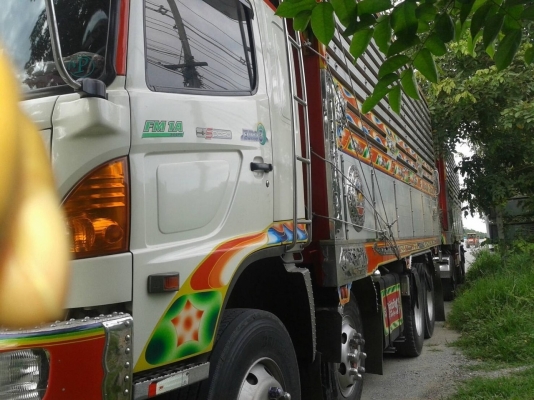 ขาย HINO 344 พ่วงแม่ลูก กระบะเนียมคอกเกษตรดั๊ม อู่ ซุนชัย รถปี 55