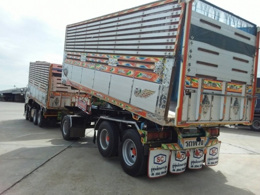 ขาย HINO 344 พ่วงแม่ลูก กระบะเนียมคอกเกษตรดั๊ม อู่ ซุนชัย รถปี 55