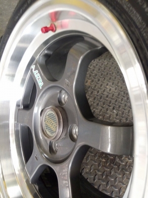 TE37 ขอบ 15 กว้าง 8 พร้อมยาง GT ดอกเต็มขนยางยังอยู่