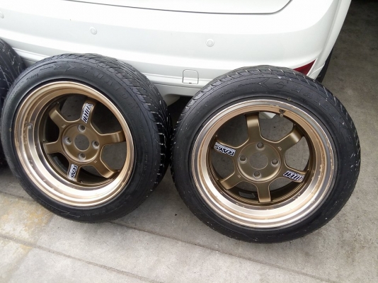 TE37 ขอบ 15 หน้า 7 หลัง 8 ยาง 195 55 15 ชุดละ 7900 บาท