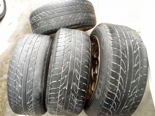 TE37 ขอบ 15 หน้า 7 หลัง 8 ยาง 195 55 15 ชุดละ 7900 บาท