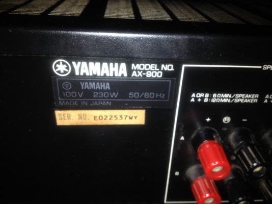 เเอมบ้าน YAMAHA AX900 รุ่นใหญ่เก่าญีปุ่นเเท้สภาพดีใช้ไฟ100Vใช้งานปกติ เเอมบ้าน YAMAHA AX900 รุ่นใหญ่เก่าญีปุ่นเเท้สภาพดีใช้ไฟ100Vใช้งานปกติ