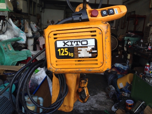 ขายรอกไฟฟ้า Kito 125kg. 380V made in Japan สภาพสวย วิ่งนิ่ม พร้อมใช้งาน