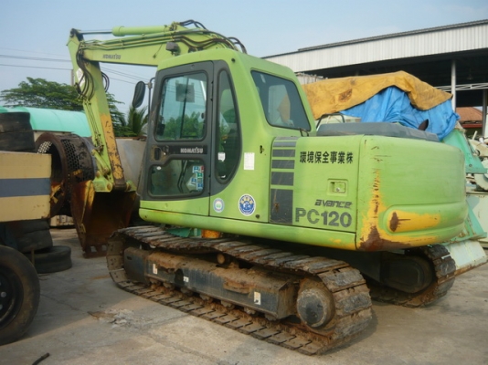 รถขุด Komatsu PC120-6 รถเก่านอก สภาพพร้อมใช้งาน ตรวจเช็คระบบใหทั้งคันก่อนปล่อย