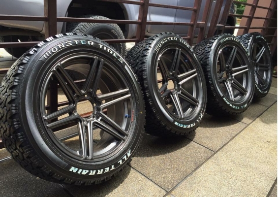 ล้อ Lenso Project D รุ่นใหม่ ขอบ20 พร้อมยาง Monster 265 50 20 ปี15 ดอกเต็ม ลงพื้นปี16 ราคาไม่แพง ล้อ Lenso Project D รุ่นใหม่ ขอบ20 พร้อมยาง Monster 265 50 20 ปี15 ดอกเต็ม ลงพื้นปี16 ราคาไม่แพง