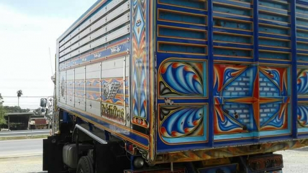 ขายรถพ่วง HINO เครื่อง 344 แรง แม่ปี 55 ลูกปี 59 ลูก 3 เพลาแท้ยาว 6.80 เมตร กระบะอู่พงษ์ไพบูลย์บ้านโป่ง ยาง 80\% ทะเบียนพร้อม