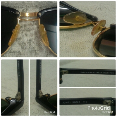 แว่นตาที่เท่ที่สุดเท่าที่โลกเคยมีมา Vintage JAMES DEAN Collection handmade in USA (บิ๊กไซซ์!)