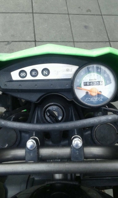 ขาย 23,000 บาท Kawasaki KSR 110 สตาร์ทเท้า ปี 55 สภาพเครื่องดีเดิมๆ ชุดสีดี เล่มพร้อมชุดโอน