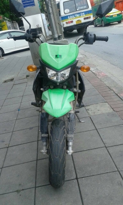 ขาย 23,000 บาท Kawasaki KSR 110 สตาร์ทเท้า ปี 55 สภาพเครื่องดีเดิมๆ ชุดสีดี เล่มพร้อมชุดโอน