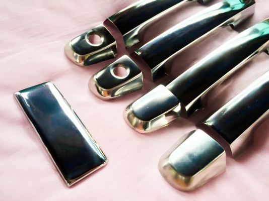 ชุดครอบมือจับประตูแบบสแตนเลสVigoVios4ประตูทั้งชุด