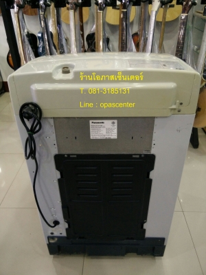 เครื่องซักผ้า อัตโนมัติ ฝาบน Panasonic 8 กิโล รุ่น NA-F80B1 สีขาว สภาพดี มีสายน้ำเข้า