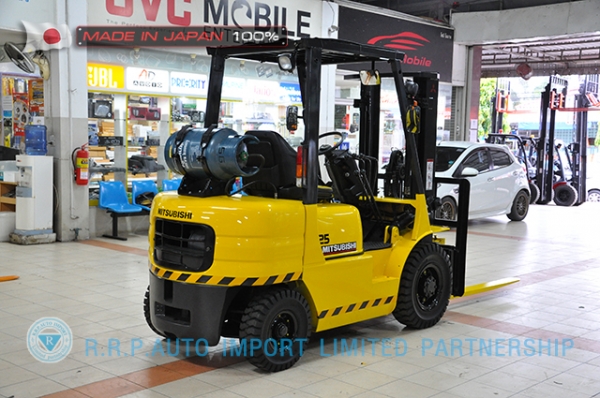 รถโฟล์คลิฟท์พร้อมขาย MITSUBISHI รุ่น  FG25-F17B-53999 ราคา 235,000 บาท นำเข้าจากประเทศญี่ปุ่น 100\% ไม่เคยใช้งานในประเทศไทยMITSUBISHI รุ่น FG25-F17B-53999 ราคา 235,000 บาท